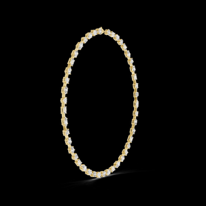 สร้อยคอเงินชุบทองคำสีกุหลาบ ประดับเพชรเลี้ยงในห้องปฏิบัติการ ดีไซน์หรูหราทันสมัย ระยิบระยับเหนือกาลเวลา เหมาะสำหรับงานแต่งงานและวันครบรอบ - Product Image 6