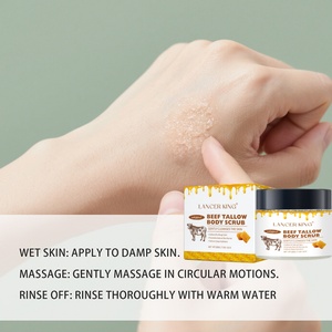 Exfoliante Corporal de Sebo de Res Orgánico de 200g con Aceite de Jojoba, Crema Hidratante Profunda, Etiqueta Privada, Venta al por Mayor, Res Alimentada con Pasto - Product Image 5