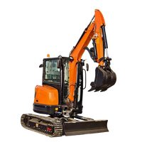 Pengiriman Gratis EPA/EURO 5 Mini Excavator Cina Mesin Kubota EPA 4 ton 1 ton 1.7 Ton Mini Digger Mini Excavator Lelang untuk Dijual