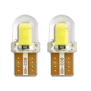 T10 W5W COB 8SMD Led 주차 전구 자동 웨지 클리어런스 램프 실리카 라이센스 전구