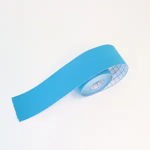 BLUENJOY selotip olahraga 5cm x 5m, pita kinesiologi tahan air adhesi tanpa lateks aman untuk anak-anak wanita hamil