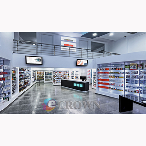 <strong>Conlin</strong> Big Pordrugstore Market Stall Wooden Pharmacy Stall Shop showcase for Sale OEM - Product Image 4