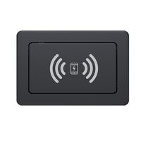 Puissance d'usine de Shenzhen intégrée dans le mobilier de bureau boîte de prise de USB-C pop-up hydraulique de bureau avec chargeur sans fil rapide Top 15W