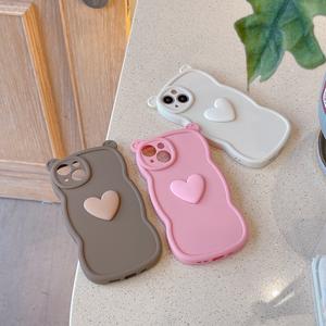 Per <span class=keywords><strong>iphone</strong></span> X XS XR <span class=keywords><strong>11</strong></span> 12 13 14 15 16 Pro MAX custodia per telefono <span class=keywords><strong>con</strong></span> cuore 3D - Product Image 5