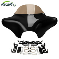 RACEPRO Moto Avant Batwing Carénage Pare-Brise Fit Pour Harley Softail Deluxe Fatboy Heritage Classic Yamaha V Star 1100 650