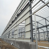 Entrepôt en acier standard galvanisé à chaud, anti-corrosion, recyclable, fabrication exquise, structure globale stable et sûre