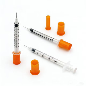 <span class=keywords><strong>Seringue</strong></span> à insuline médicale jetable stérile en plastique EO, calibre 31, 1 ml, 8 mm, aiguille fixe indolore, usage vétérinaire - Product Image 6