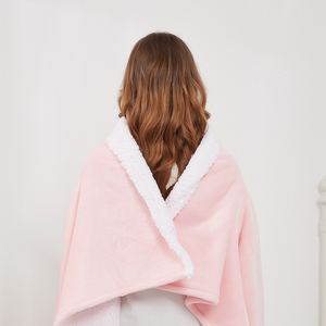 Couverture portable <span class=keywords><strong>Sherpa</strong></span> personnalisée avec manches Extra Soft Plus Size Sleeved TV Throws Print Blanket pour adulte - Product Image 5