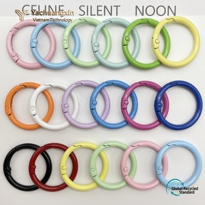 Color Baked Paint 33mm Metal Spring Coil Small Round Buckle Zinc Plated - Product Image 3