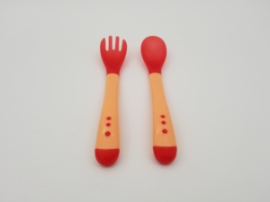 Ensemble de cuillères et fourchettes en <span class=keywords><strong>Silicone</strong></span> à couleurs variables - Product Image 4