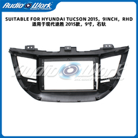 Kit de cadre de tableau de bord pour Hyundai Tucson 2015, façade de montage, plaque frontale, cadre d'autoradio pour l'intérieur avant du véhicule