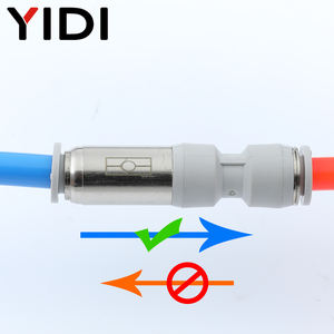 Clapet anti-retour pneumatique à solénoïde anti-retour à voie unique 4mm-12mm Tube de tuyau d'<span class=keywords><strong>air</strong></span> raccord rapide raccords tuyau à sens unique - Product Image 3