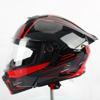 TOOP nouveau Offres Spéciales casque de moto rabattable personnaliser Service Fabricante modulaire Casco Led feu arrière Plegable casques moteur