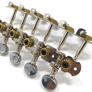 Clavijas de Afinación para Guitarra Acústica de <span class=keywords><strong>12</strong></span> <span class=keywords><strong>Cuerdas</strong></span> 6L6R, Clavijero para Mandolina con Botón de Metal - Product Image 3