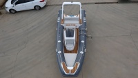 Bateau pneumatique semi-rigide de luxe CE 19,3 pieds 580, coque rigide en fibre de verre, coque en V profond, Orca Hypalon PVC, à vendre
