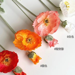Flor Artificial de Amapola de Seda Blanca de 1m de Largo para Decoración de Bodas y Hogar, Marca West Lake Disc - Product Image 2