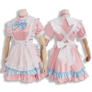 महिलाओं के लिए फैक्टरी मूल्य लोलिटा ड्रेस कॉस्प्ले पाउडर ब्लू नौकरानी लॉलीटा फैंसी ड्रेस कॉस्प्ले - Product Image 4