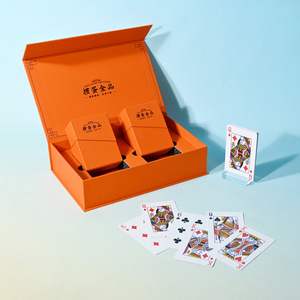 Set De 2 Barajas De Poker De Plástico Impermeable – Rojo Y Azul – 54 Cartas Cada Una Con Diseño Clásico Sin Borde – Ideal Para Texas, Bridge Y Juegos De Mesa