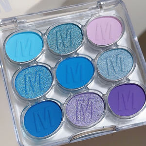 Paleta de Sombras de Ojos Miss <span class=keywords><strong>Lara</strong></span> Colorful de 9 Colores Mate y Perlados - Transparente, Fresco, Natural, No se Corre, Estilo Europeo Americano - Product Image 6
