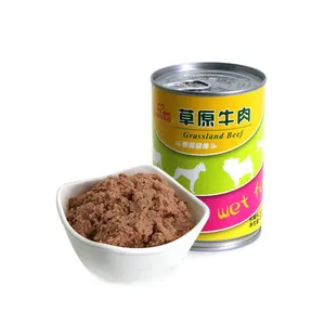 OEM ODM Pet treats and food factory manufacturer High Protein Low Fat Grassland Beef chicken wet pet dog cat canned food