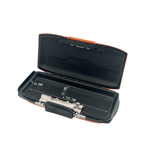 กล่องล็อคแบบผสมผสานพร้อมสายเคเบิลเหล็กหนา 8 มม. ป้องกันการโจรกรรม สำหรับใช้งานกลางแจ้ง ผลิตจากโลหะผสมสังกะสี สีดำส้ม สามารถปรับแต่งโลโก้ได้ - Product Image 1