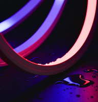 Iluminación LED RGB de Silicona IP65 de 7x13mm con Transmisión Uniforme de Luz Sin Áreas Oscuras, Iluminación Decorativa para Museos y Galerías