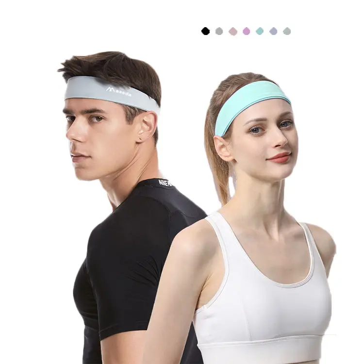 Fascia per capelli con suzione per capelli con luce solare per esercizio di aspirazione Yoga fascia sportiva fascia per la testa