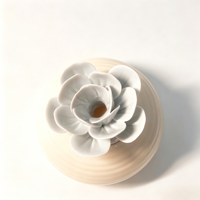 HC Maßgefertigtes Grenzüberschreitendes Porzellan-Blumen-Räucherstäbchenhalter-Set Handgeformt Umweltfreundlich Handgemacht Aromatherapie-Rose für Haus und Garten