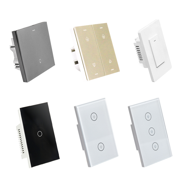 1 Gang Home Interruptor Intelligent Wifi Wireless Universal Remote Control Smart Push Button Wall Switch