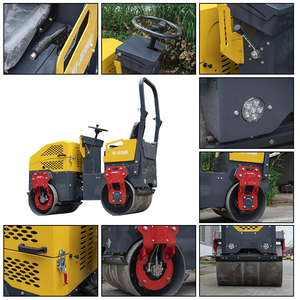 Factory-direct Roller 1.5-ton Dual-drum Vibratory Compactor <b>Foundation</b> & Pavement Construction Equipment - Product Image 6