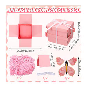 <span class=keywords><strong>Caja</strong></span> de Regalo Explosión de Mariposas, <span class=keywords><strong>Caja</strong></span> Sorpresa de Mariposas Voladoras para Cumpleaños, Bodas, Aniversarios, Navidad - Product Image 5