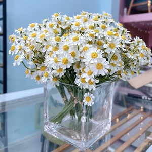 Ramo de flores de manzanilla de 26cm, margaritas artificiales para decoración de fiesta en casa, venta al por mayor, gran venta al por mayor - Product Image 3