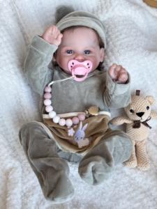 Carrito de Madera de Cocina Arte <span class=keywords><strong>Hombre</strong></span> Marcas Mono Sorpresa Miniaturas Cochecito Plato Navidad Nacimiento Muñeca <span class=keywords><strong>Reborn</strong></span> - Product Image 5