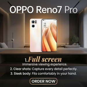 สำหรับสมาร์ทโฟน oPPO Reno 7 <span class=keywords><strong>Pro</strong></span> 5G ชิปประมวลผล Dimensity 1200-<span class=keywords><strong>Max</strong></span> หน้าจอ AMOLED 6.55 นิ้ว 90Hz กล้อง 50MP ชาร์จเร็ว 65W SuperVOOC แบตเตอรี่ 4500mAh รองรับ NFC โทรศัพท์มือถือ - Product Image 2
