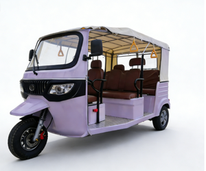 <span class=keywords><strong>Taxi</strong></span> Eléctrico de 3 Ruedas, Triciclo de Pasajeros, Tuk Tuk, para Transporte Diario, Carrocería Abierta, E-Trike - Product Image 2