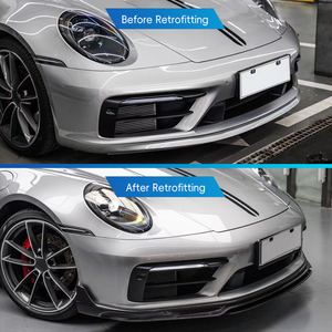 Kit carrosserie en fibre de carbone pour modification et amélioration de voiture 2019-2025, lèvre avant compatible avec 911 992 - Product Image 2