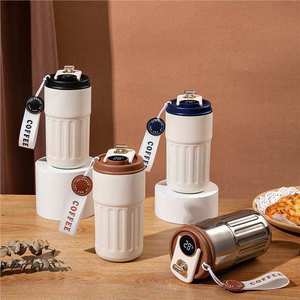 Gobelet <span class=keywords><strong>Isotherme</strong></span> de Voyage en Acier Inoxydable, 450 ml, Design Moderne, avec Affichage Intelligent de la Température à LED pour <span class=keywords><strong>Café</strong></span> - Product Image 2
