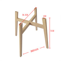 Direct usine Pieds en bois massif contemporains Pièces de meubles Salle à manger Cuisine Hôtel Salon extérieur Base de table en bois massif