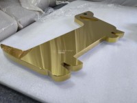Plaque en titane de luxe sur mesure, logo personnalisé en or titane de forme spéciale, excellente finition, pour intérieur et extérieur