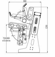 Sièges amortisseurs pour yacht à grande vitesse SHENGHUI Marine, nouveaux sièges noirs pour bateau, système de suspension pour bateau