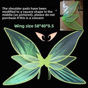 Costume da Elfo Medievale Verde per <span class=keywords><strong>Donna</strong></span>, Abito Magico da <span class=keywords><strong>Fata</strong></span> con Cintura e Ali per Halloween e Cosplay - Product Image 6