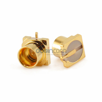 Conector SMP RF para Estación Base 5G, Conector SMP de Montaje Superficial para PCB, Conector SMP de Latón Chapado en Oro