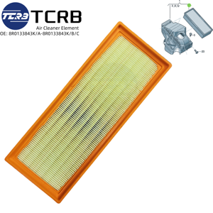 ตัวกรองอากาศ8R0133843B 8R0133843K 8K0133843E 8K0133843A 8R0133843C สำหรับ Q5 A5 Audi A4 - Product Image 3