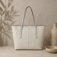 Sac Tote à Main Grand Spacieux en Cuir Véritable pour Femme avec Anses Longues Épaules pour Bureau Voyages