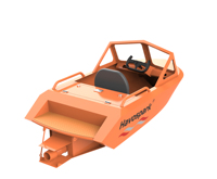 Mini jet ski en aluminium KA01, bateau monoplace, DIY, bande lumineuse LED, 15 kW, 45 km/h