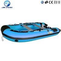 Bateau pneumatique en PVC de 3,0 m et 0,9 mm, bateau pneumatique robuste à haute capacité de charge pour la pêche et les sports nautiques