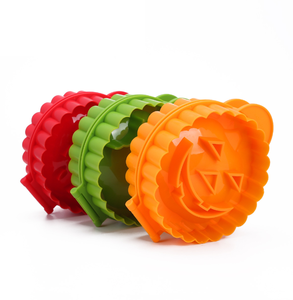 Vente en gros de découpoirs à biscuits écologiques en plastique manuels en forme de pomme et de citrouille, moule à tartelettes pour les fêtes de Noël et d'Halloween, outils pour gâteaux - Product Image 3
