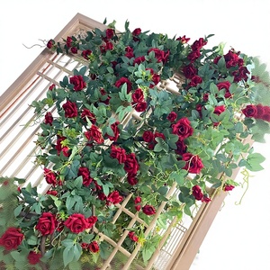 Guirnalda de Rosas Artificiales al por Mayor, Hechas a Mano, para Graduación, Navidad, Año Nuevo Chino, <span class=keywords><strong>Precio</strong></span> Promocional - Product Image 1