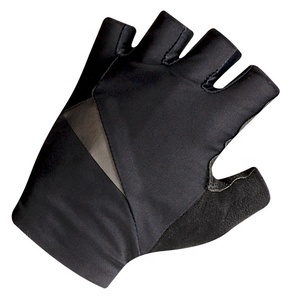 Gants de sport demi-doigts PIHA SPORTS en PU, longueur poignet élastique, noirs, style uni, compatibles écran tactile, détection par aiguille - Product Image 2