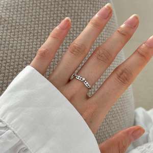 Dylam Kroon Vorm Open Verstelbare Belofte Ringen Bruiloft 925 Sterling Zilveren Ring Voor Vrouwen - Product Image 6